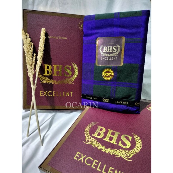 Jual Sarung Tenun BHS Excellent Original Olive BHS KDT Kombinasi Dua ...