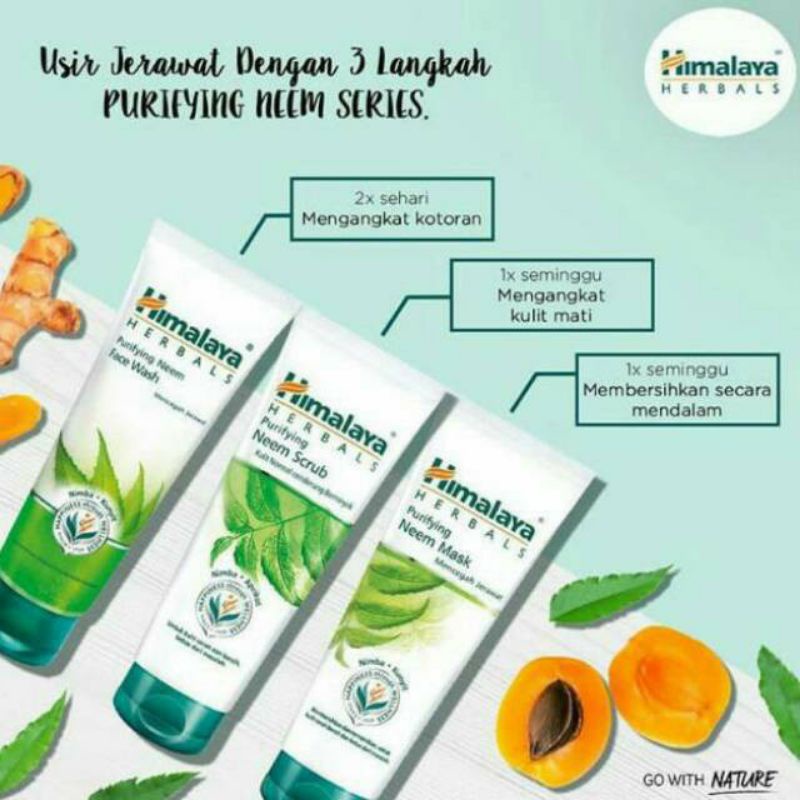 Jual Himalaya Skincare Series Purifying Neem Face Wash, Foam, Mask, Scrub Halal Original BPOM