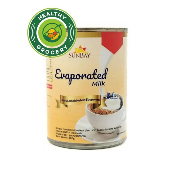 Jual Sunbay Evaporated Milk 380gr Susu Lemak Nabati Evaporasi Shopee