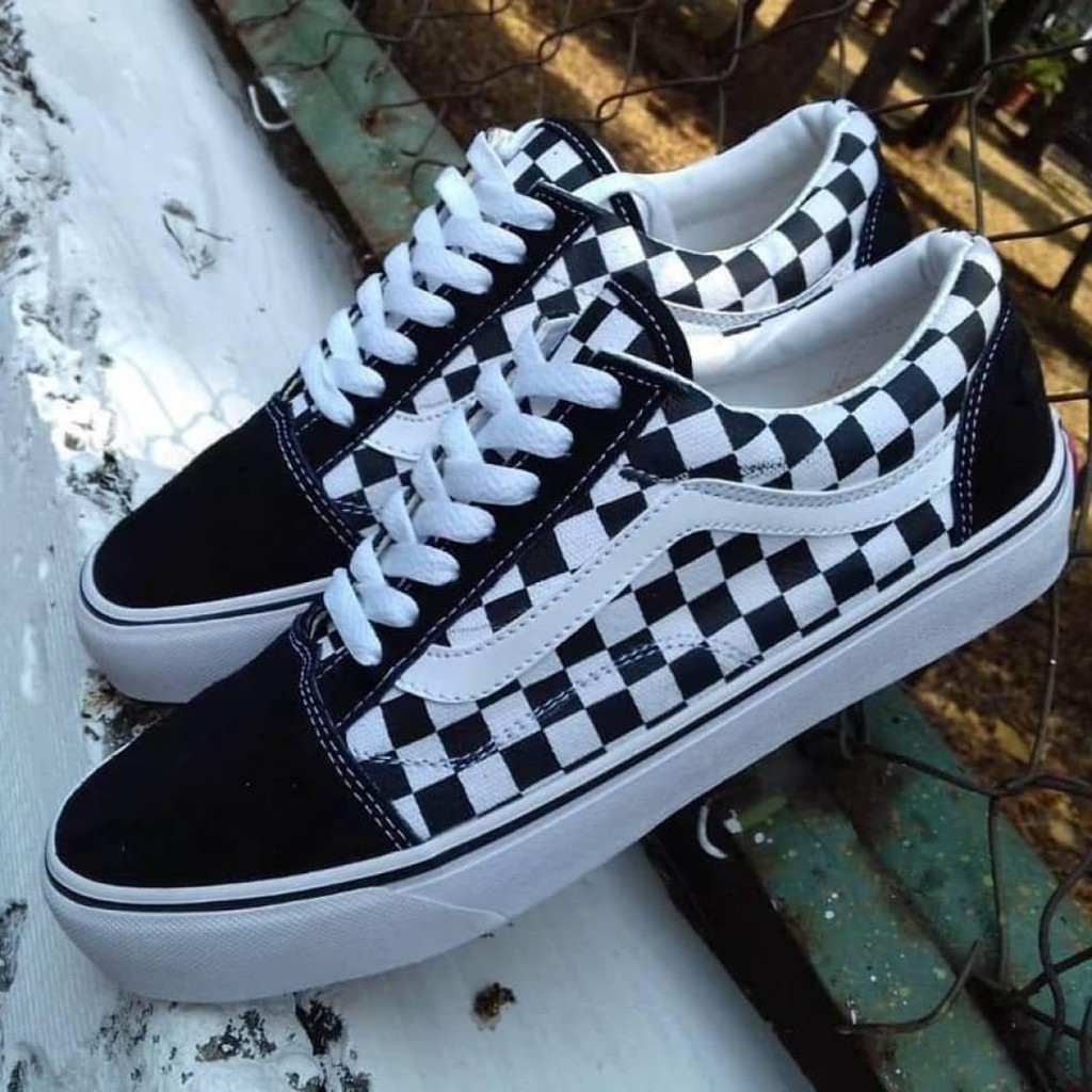 Vans old school hitam sales
