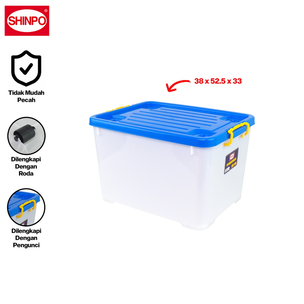 Jual SHINPO Kontainer Plastik Dengan Roda Caravan Container Box Kotak ...