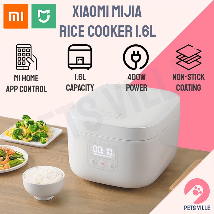 Jual Xiaomi MiJia Smart Rice Cooker 1.6L Mi Home DFB201CM Shopee