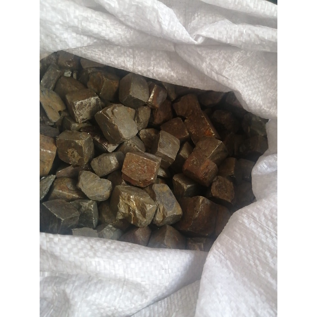 Jual Batu Pyrite Big Tumble Natural paket 100 grams | Shopee Indonesia