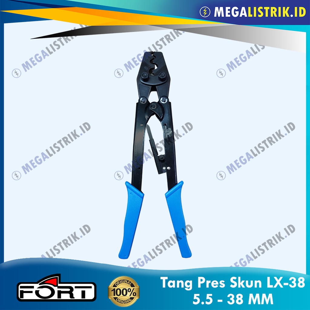 Jual FORT TANG SKUN PRES LX-38 / TANG CRIMPING PRESS KABEL SCUN 5.5 ...