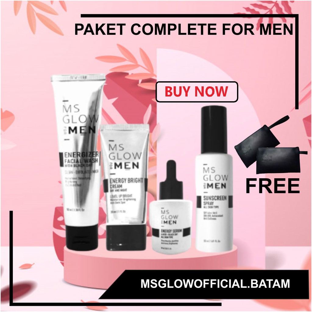 Jual MS GLOW PAKET COMPLETE FOR MEN ORIGINAL BATAM | Shopee Indonesia