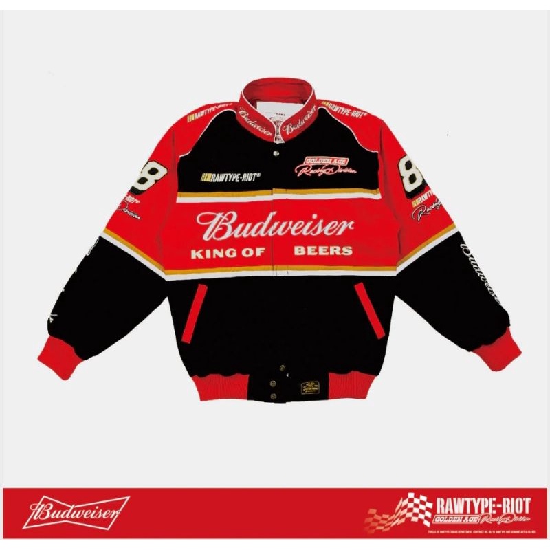 Jual RTR X BUDWEISER NASCAR JACKET LIMITED EDITION | Shopee Indonesia
