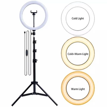 Paket Komplit Ringlight 26Cm Tripod 2 1 Meter Make Up Vlog Lampu
