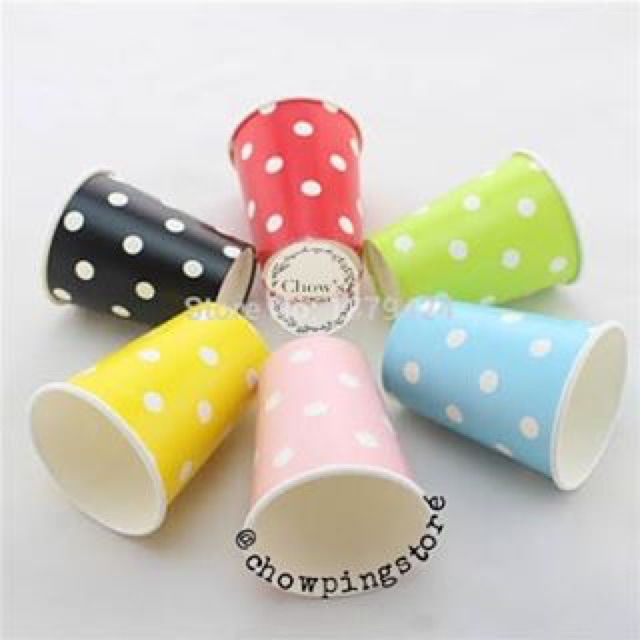 Jual Paper cup polkadot | Shopee Indonesia