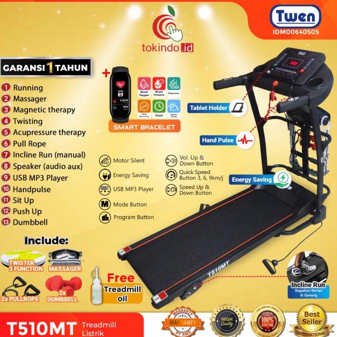 Jual Treadmill Twen T510MT / Treadmill Listrik / Treadmill Elektrik