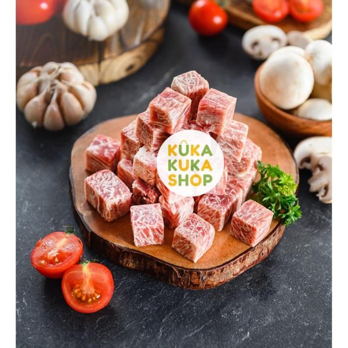 Jual Steak Saikoro Wagyu Beef Cubes Pack Gram Shopee Indonesia