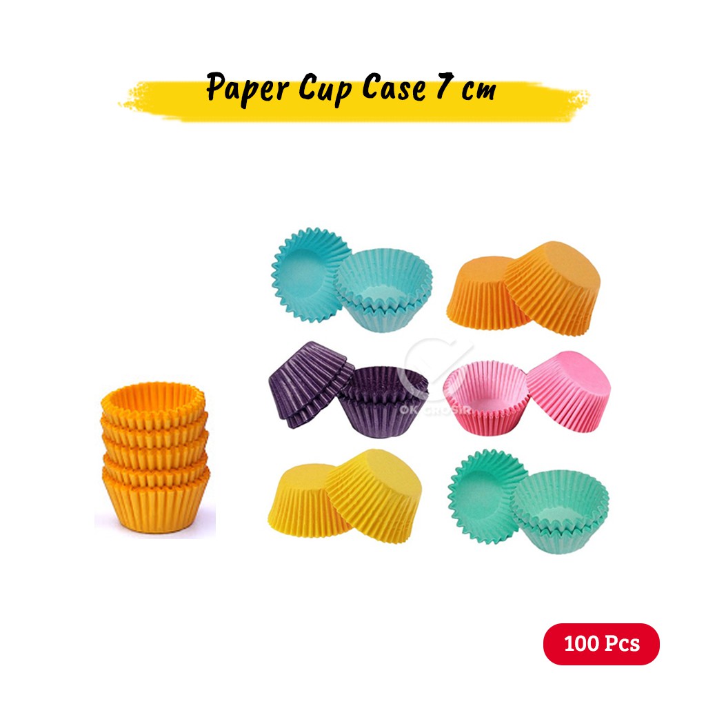 Jual Diva Paper Cup Case WARNA TUNGGAL 7 cm (100 pcs) | Shopee Indonesia