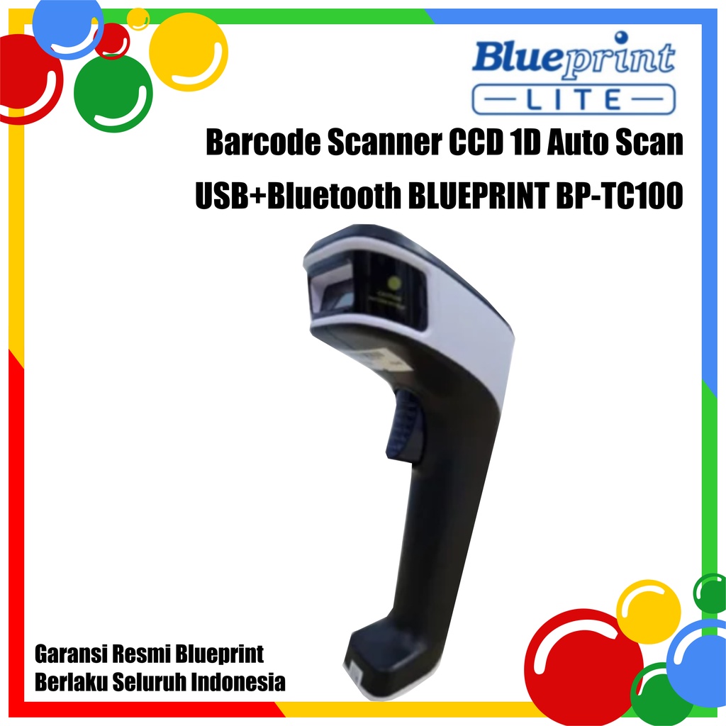 Barcode Scanner CCD 2D Auto Scan USB BLUEPRINT BP - UC200