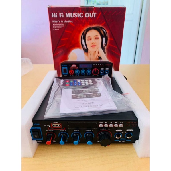 Jual Amplifier TeLi BT-309A Bluetooth USB SD MMC FM Ampli mini Betavo ...
