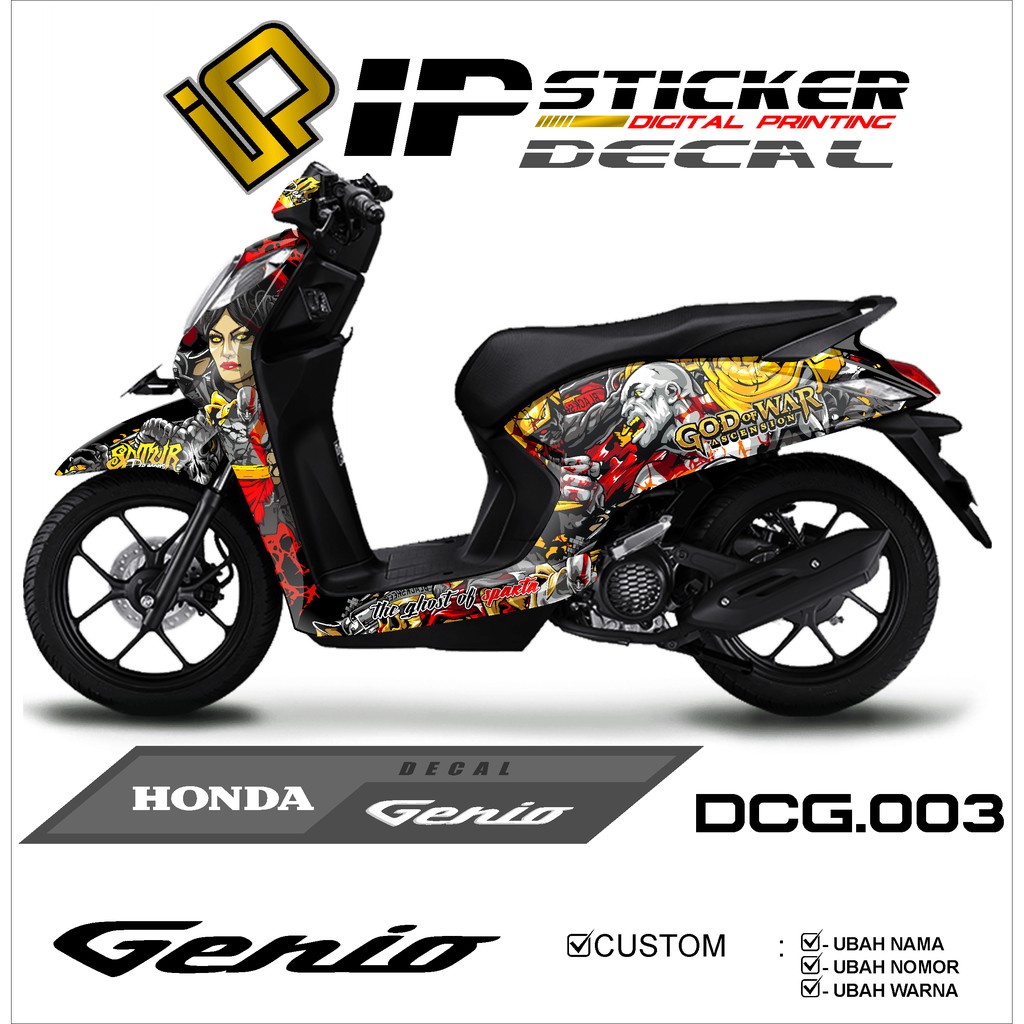 Jual Decal sticker atau full body GENIO desain 03B | Shopee Indonesia