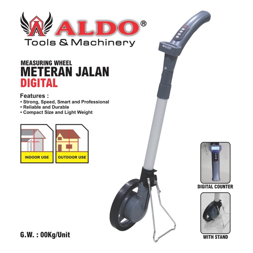 Jual EINHILL Meteran Dorong 6 in RODA Digital Jalan Digital Walking ...