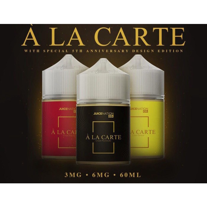 Jual Liquid A La Carte 3Mg 100ML Ala Carte Alacarte banana kuning hitam