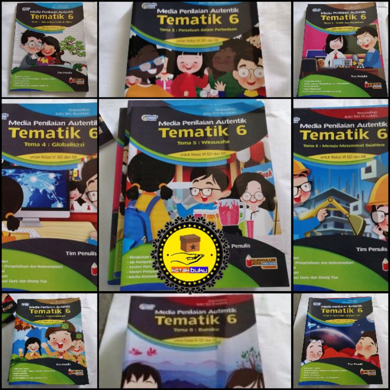 Jual MEDIA PENILAIAN AUTENTIK TEMATIK SD KELAS 6 TEMA 1 2 3 4 5 6 7 8 9 ...