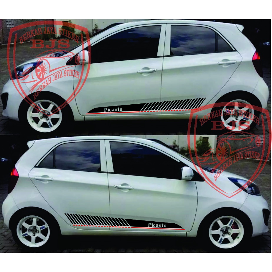 Jual NEW list stripe mobil kia picanto stiker sticker mobil