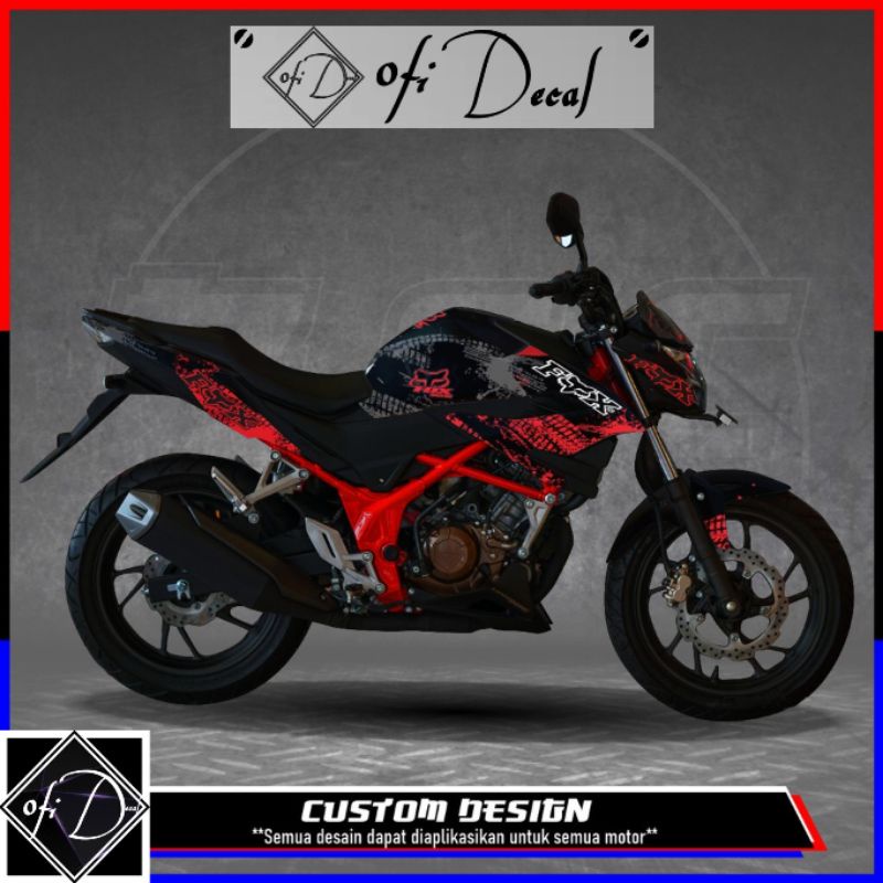 decal cb150r hitam