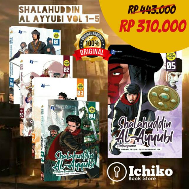 Jual PAKET - Komik Shalahuddin Al Ayyubi Jilid 1 2 3 4 5 (COMPLETE ...