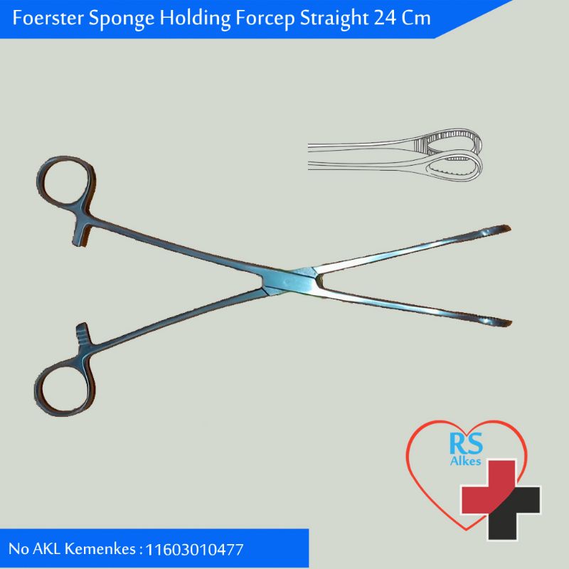 Jual Foerster Sponge Holding Forcep Straight Lurus Spong Holding Rampley Sponge Spong Lurus 