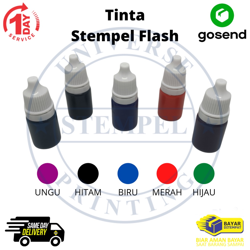 Jual Tinta Stempel Flash Tinta Stempel Otomatis Shopee Indonesia