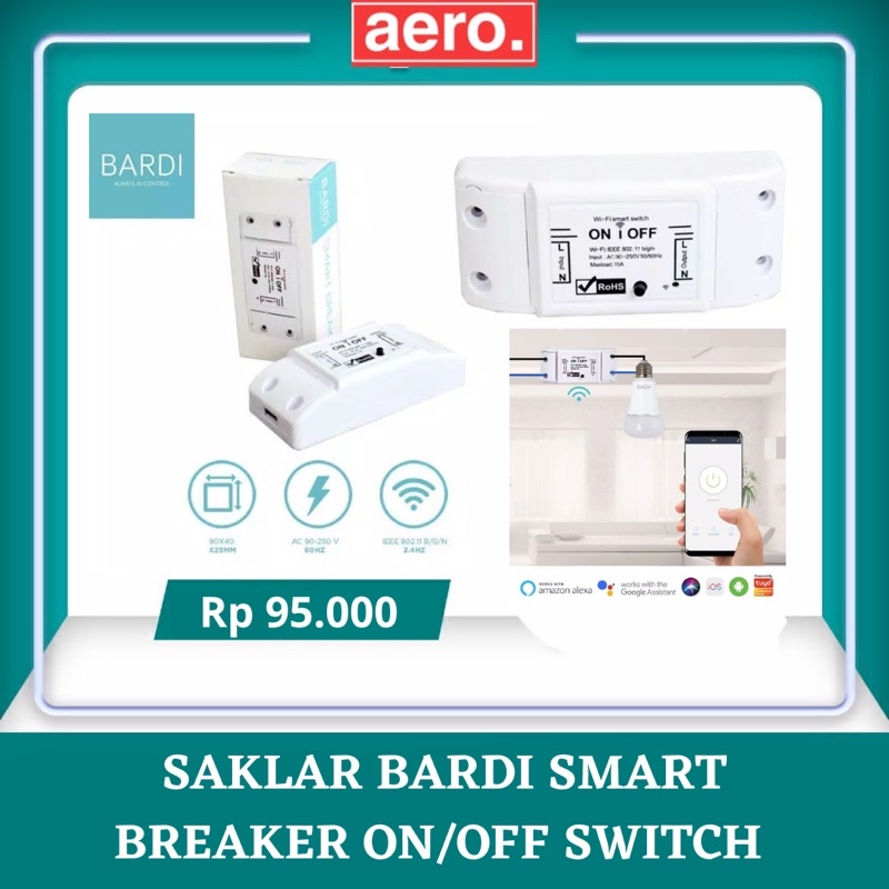 Jual Bardi Smart Breaker ON OFF Switch Wifi Wireless IoT Home ...