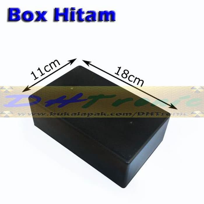 Jual Box Hitam Plastik 180x115x60 mm 18x11,5x6 Cm Box Casing Driver ...
