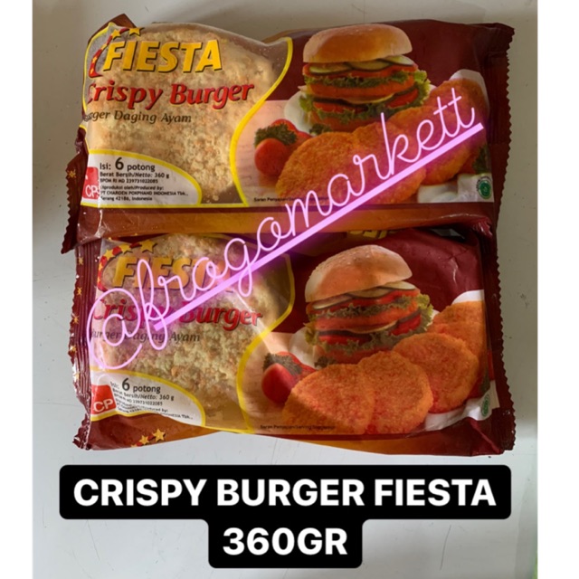 Jual Crispy Burger Fiesta 360gr | Shopee Indonesia