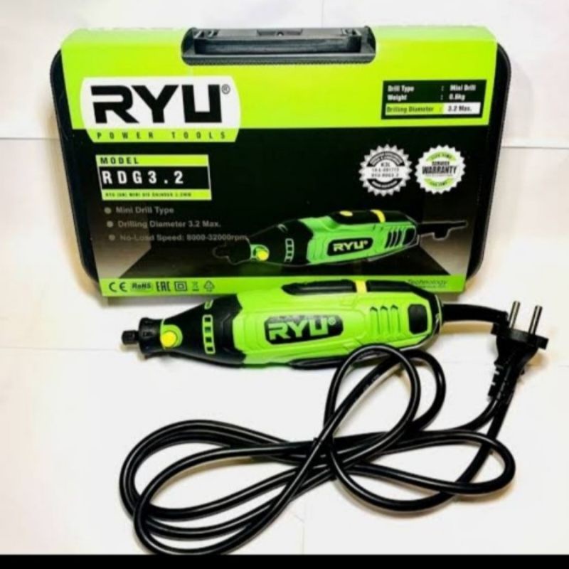 Jual MINI DIE GRINDER RYU RDG-3.2 MINI DRILL MINI TUNER MESIN BOR TUNER ...