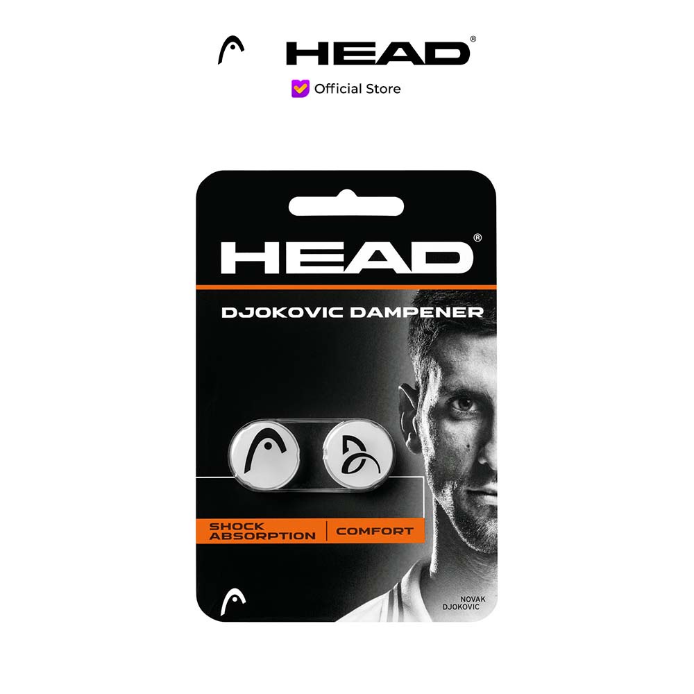 Jual HEAD Dampener Djokovic 2 Pcs White 285704 - Dampener Tennis (Putih ...