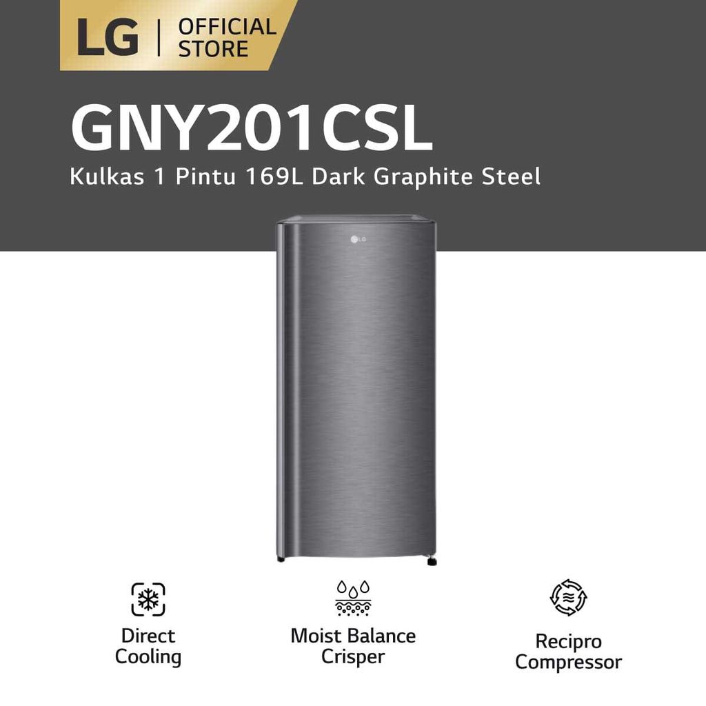 Jual LG Kulkas 1 Door 169L 164L Moist Balance Crisper & Semi Auto