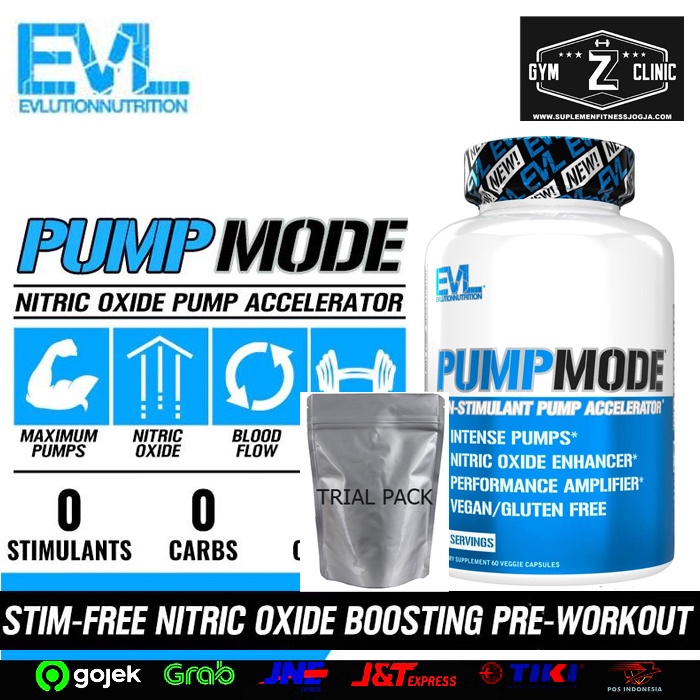Jual EVLution EVL Pump Mode Capsule Nitric Oxide Nitrix Trial Pack