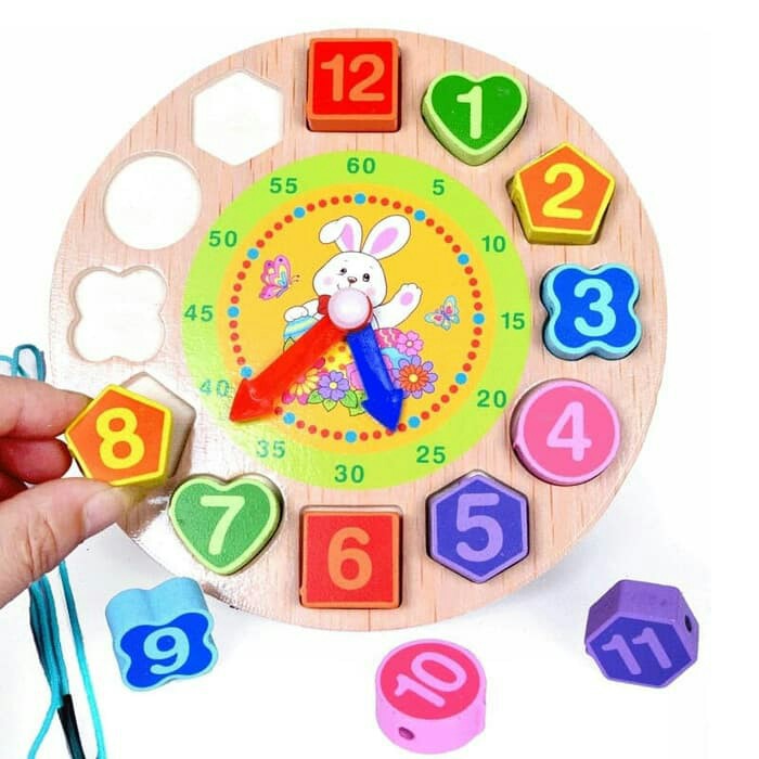 Jual Mainan Edukasi Digital Clock Jam Puzzle Sensory Motoric Play ...