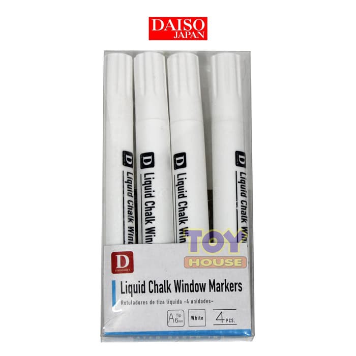 Jual Daiso Liquid Chalk Window Marker / Kapur Cair / Spidol Putih