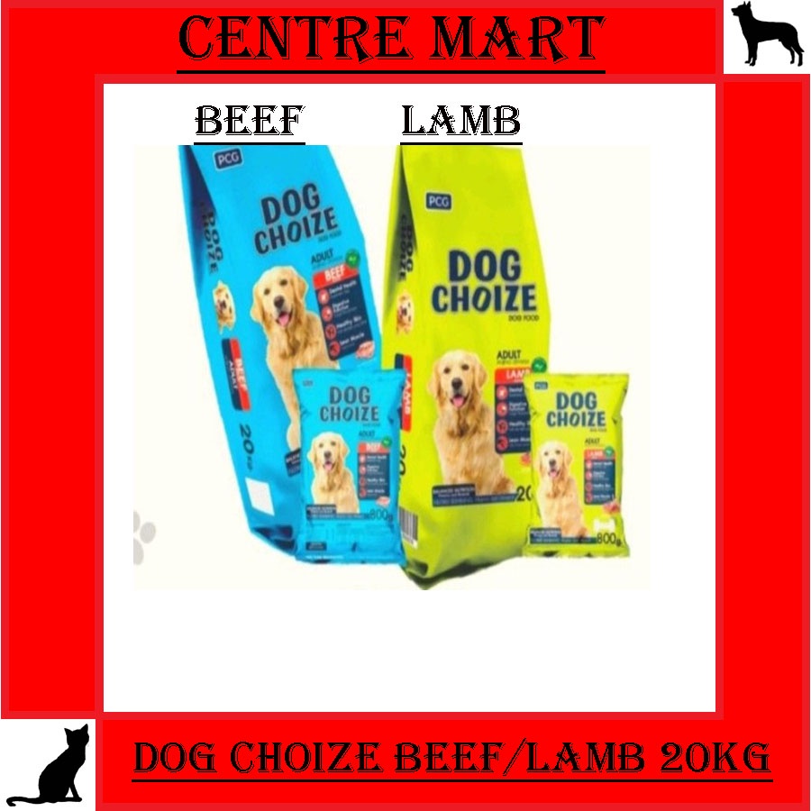 Jual MAKANAN ANJING DOG CHOIZE BEEF/LAMB 20KG FRESHPACK (GOSEN/GRAB ...