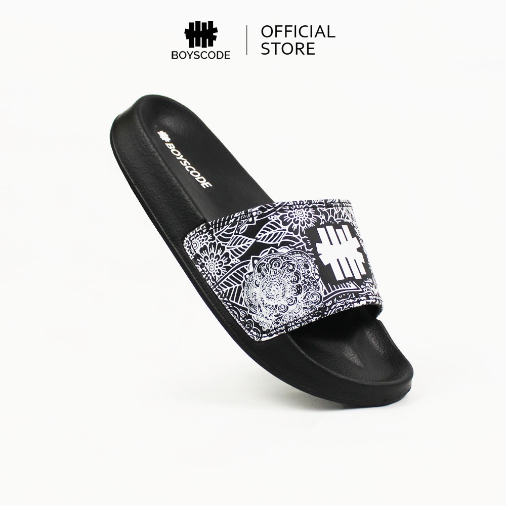 Jual BOYSCODE Sendal Slide Pria Original Footwear Batik Logo / Sendal ...