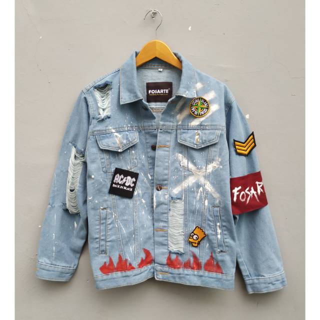 Jaket jeans ripped hotsell