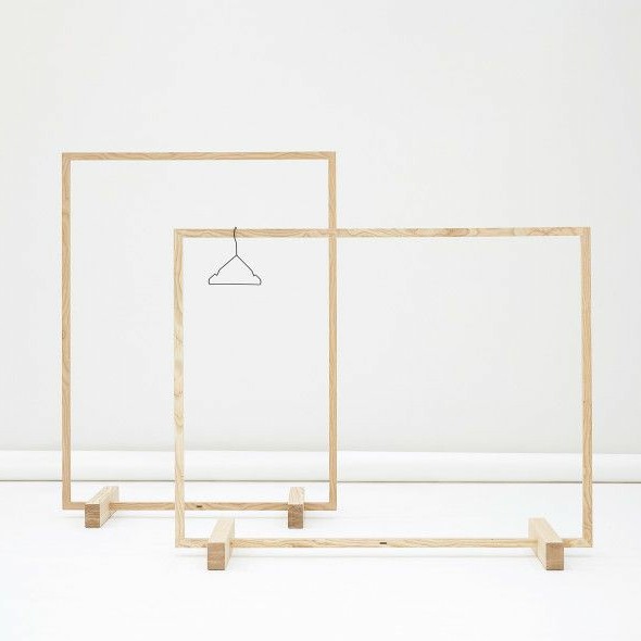 Jual Standing Hanger Single Kayu / Gantungan Baju / Display Baju ...