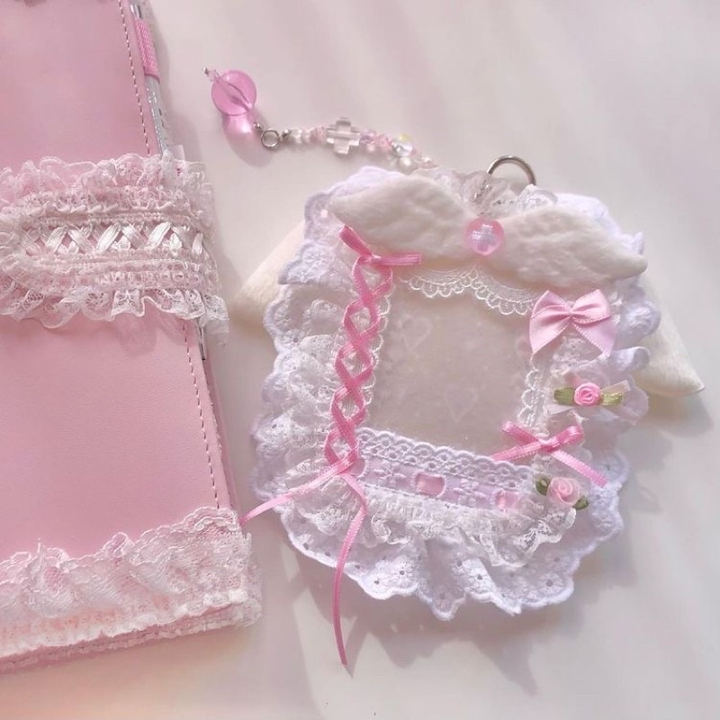 Jual [update stock] lace ribbon deco toploader lace ribbon binder deco ...