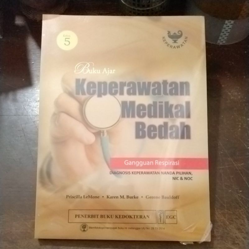 Jual Buku Original Buku Ajar Keperawatan Medikal Bedah Gangguan Respirasi Edisi Shopee Indonesia