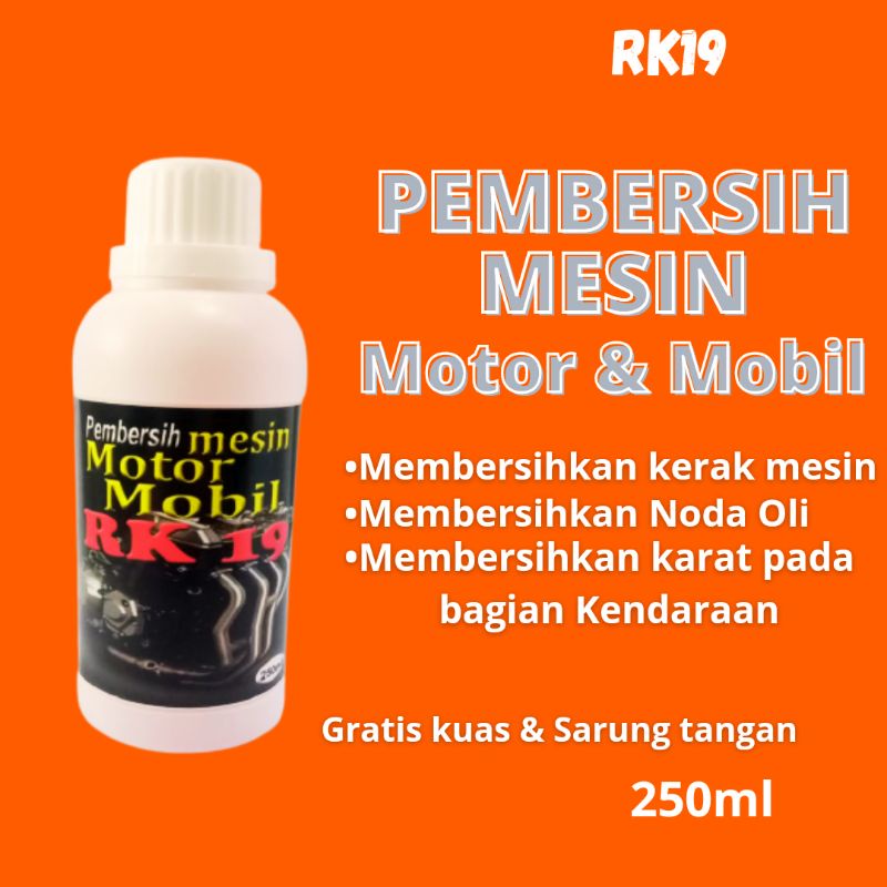 Jual RK19 CAIRAN PEMBERSIH KERAK / KARAT BLOK MESIN MOTOR, MOBIL 250ML ...