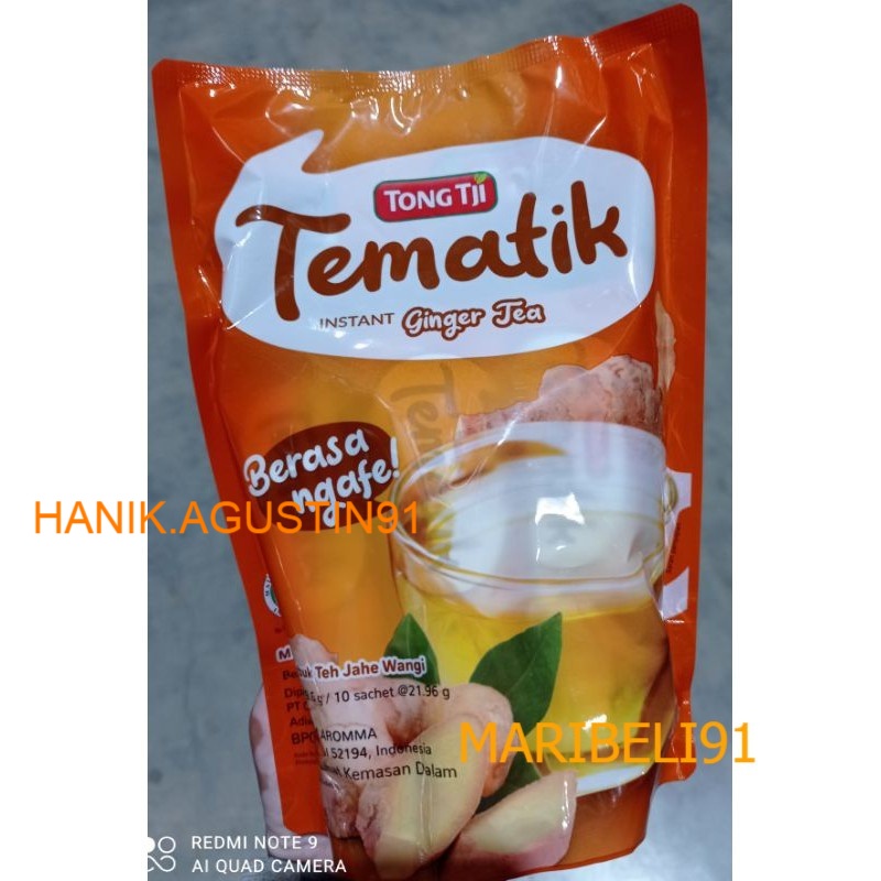 Jual Tong Tji Tematik Teh Jahe Instant Pouch Isi 10 Sachet Maribeli91