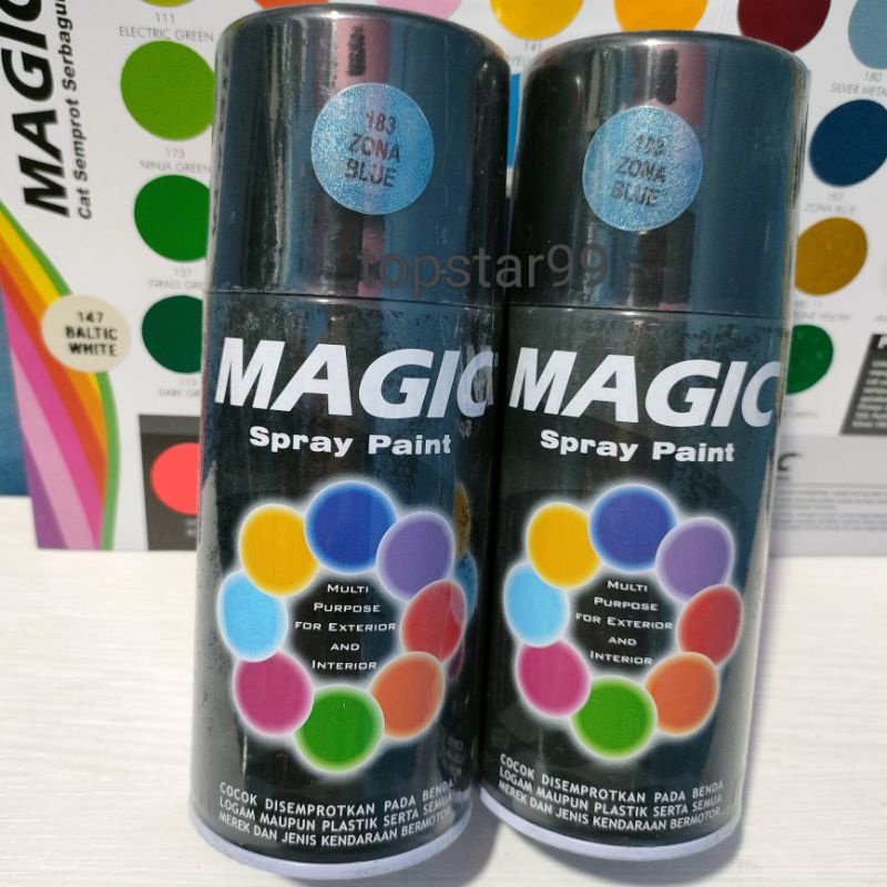 Jual Pilox Pilok Magic Zona Blue 183 Biru Metalic Metalik 300cc Ukuran ...