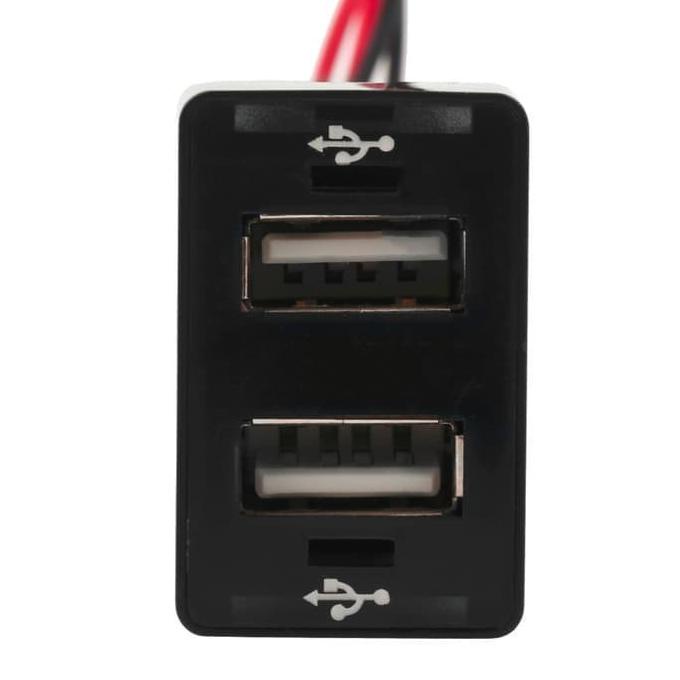 Jual Dual USB Charger Socket Dashboard Cell Phone For Toyota | Shopee ...