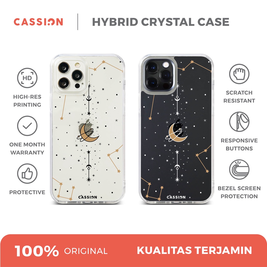 Jual Cassion Moon Celestial Hybrid Crystal Case iPhone 15 14 Plus 13 12 ...