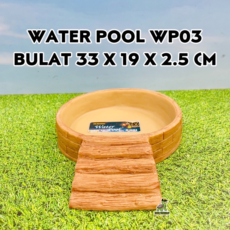 Jual WATER POOL SIZE M BULAT TEMPAT BERENDAM TORTO REPTIL KURA DARAT ...