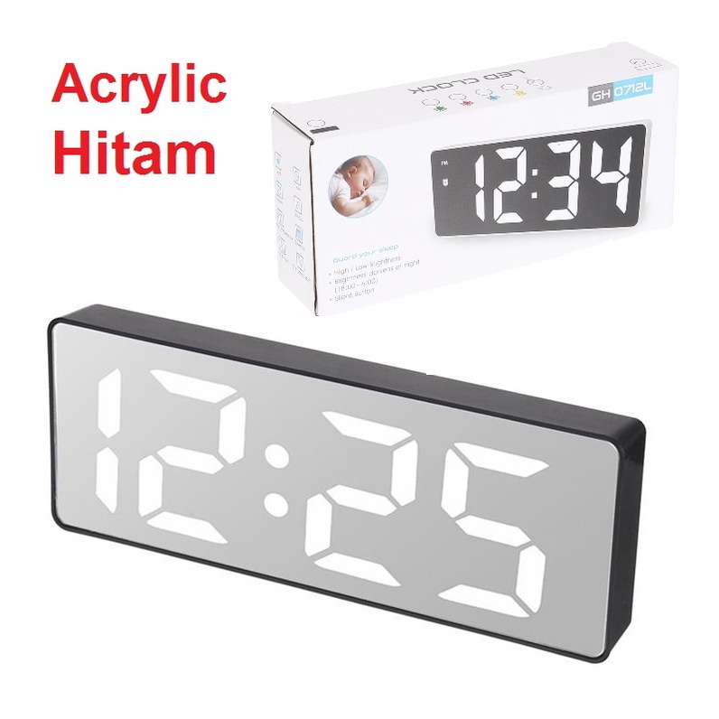 Jual Jam Meja Digital Led Weker Table Tidur Digital Alarm Clock GH ...