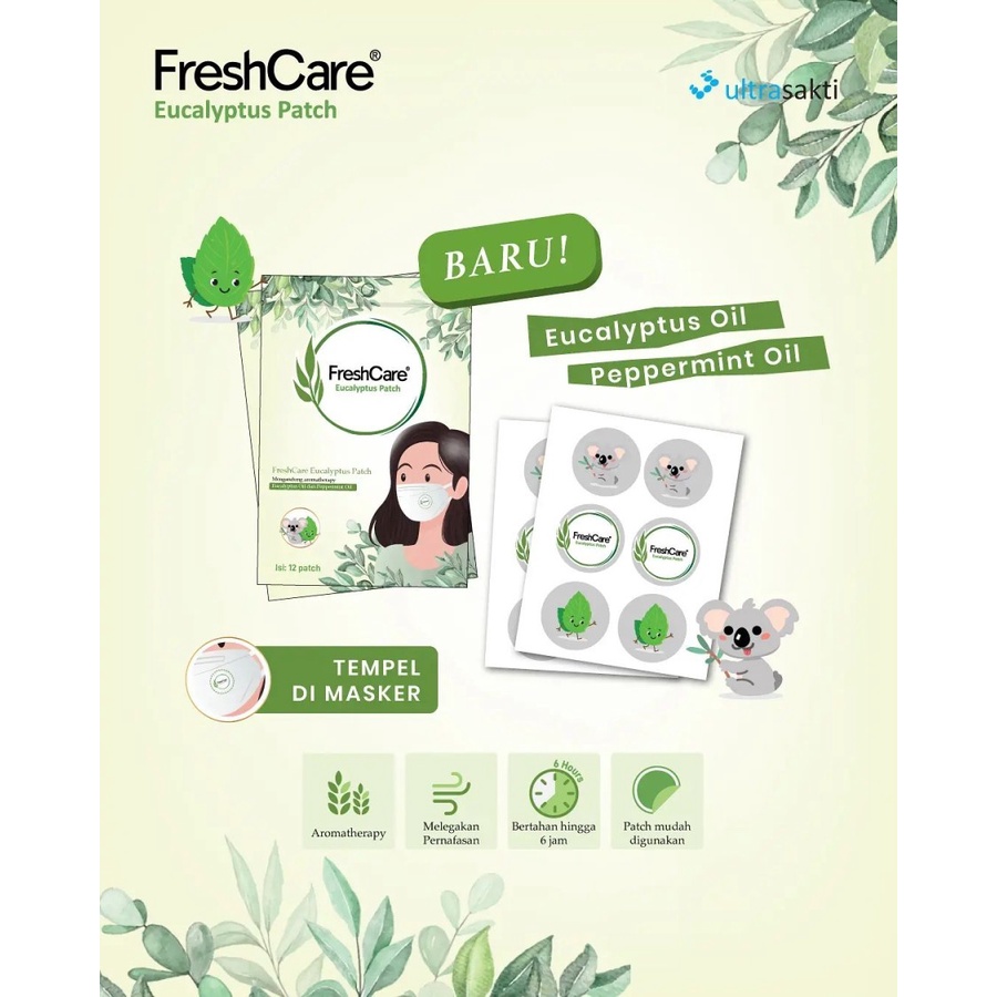 Jual Freshcare Eucalyptus Patch (1 Sachet Isi 12 Patch) Fresh Care ...