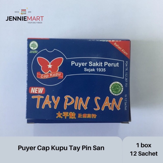 Jual Tay Pin San Cap Kupu Kupu Obat Diare, Sakit Perut, Masuk Angin ...